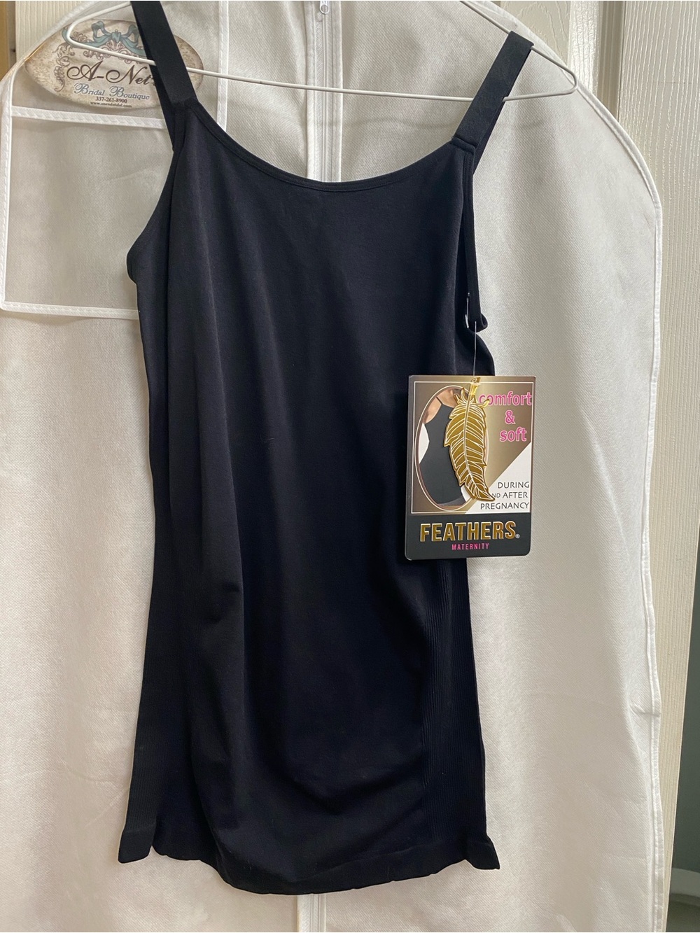 NWT feathers Black Maternity essentials